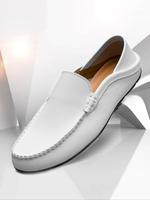 Men's Minimalist Sporty Plain Color Slip on Walking Shoes, Casual Comfortable Breathable Loafers, Fashionable Sneakers for Da...