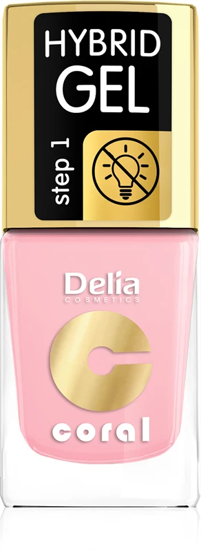 Delia Cosmetics Coral Hybrid Gel gel polish color 04 11 ml