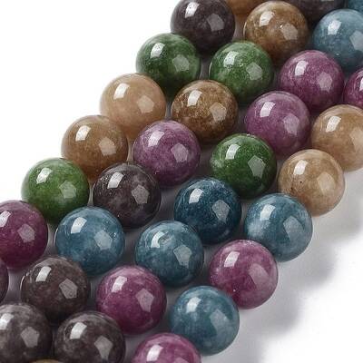 Dyed Natural Malaysia Jade Beads Strands