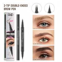 Double-ended Eyebrow Pencil, 1 Box Waterproof Long Lasting Liquid Eyebrow Pencil, Natural Eyebrow Pencil, Eye Brow Makeup Too...