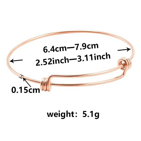Adjustable Expandable 304 Stainless Steel Bangles for Women