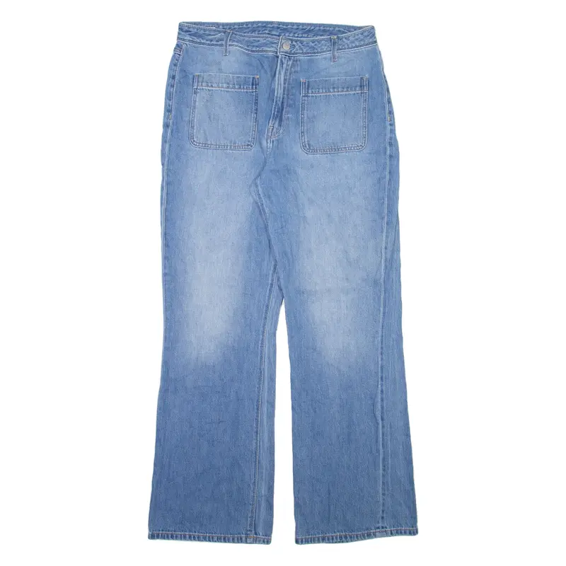 PEPE JEANS Womens Jeans Blue Relaxed Bootcut W33 L32
