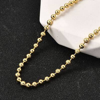 2.5MM Brass Ball Chain Necklaces