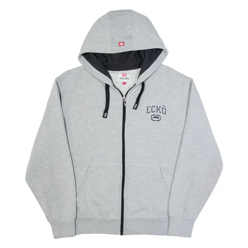 ECKO UNLTD Mens Grey Hoodie Full Zip XL
