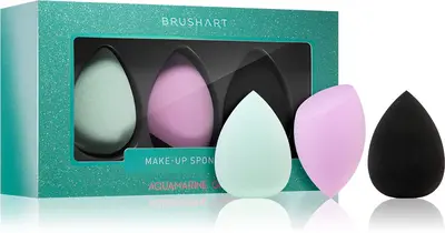 BrushArt Make-up Set Foundation Sponge AQUAMARINE GREEN