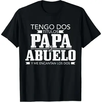 No.1 Dad Spanish Dad Tshirt Funny Spanish Father's Day T-Shirt Casual Crew Neck men gifts graphic tees Soft Cotton Menswear T...