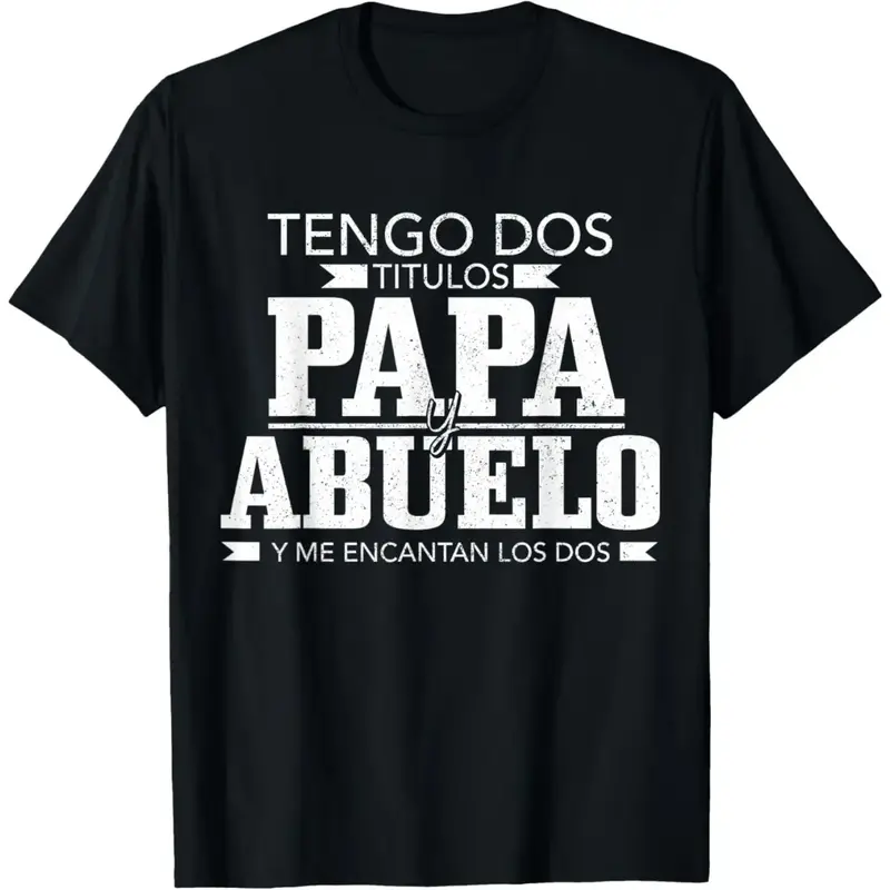 No.1 Dad Spanish Dad Tshirt Funny Spanish Father's Day T-Shirt Casual Crew Neck men gifts graphic tees Soft Cotton Menswear T...