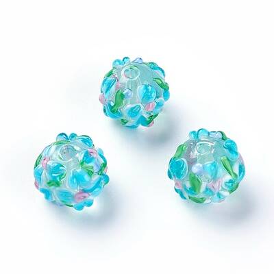 Handmade Bumpy Lampwork Beads