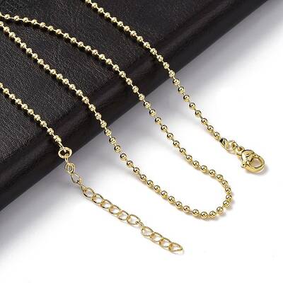 Rack Plating Brass Ball Chain Necklaces for Women