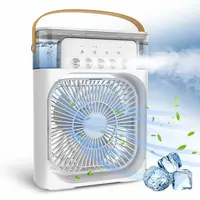Portable Electric Air Conditioner Fan USB Electric Fan LED Night Light Water Mist Fun 3 in 1 Air Cooler Humidifie ForHome rec...