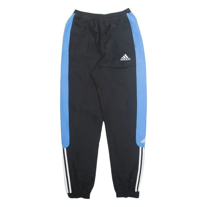 ADIDAS Mens Track Pants Black Tapered L W26 L31