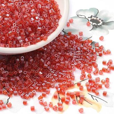 Transparent Colours Luster Glass Seed Beads