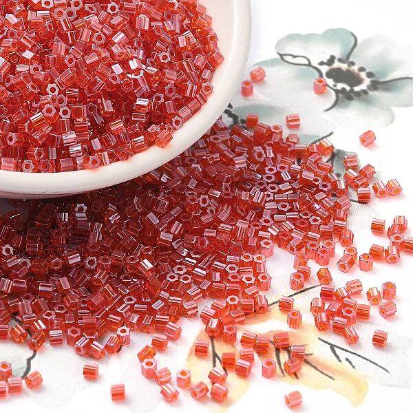 Transparent Colours Luster Glass Seed Beads