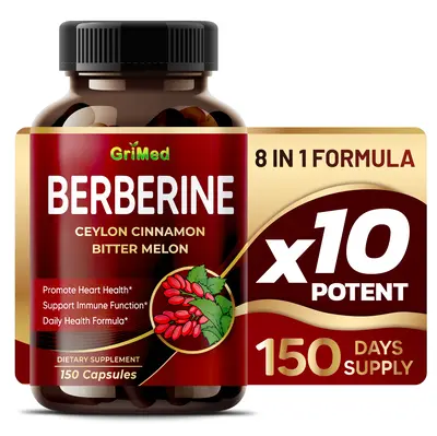 Berberine Supplement with Ceylon Cinnamon Bitter Melon Supports Healthy Immune System