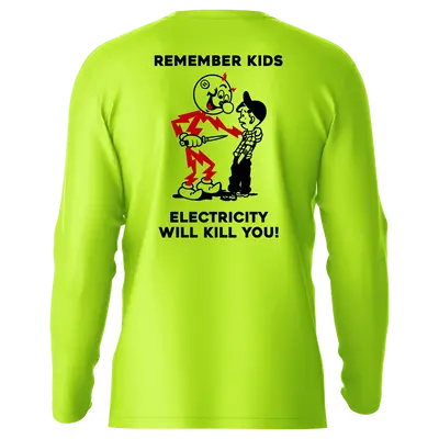 Remember Kids - Hi-Visibility UPF 50 Long Sleeve Sun Shirt