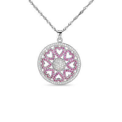 Fashion 925 Sterling Silver Pendant Necklace