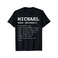 Short Sleeves In Summer Mike's Humor: Men's Funny Michael T-Shirt - Perfect for Anyone Named Mike, Casual & Outdoor Wear, Cot...