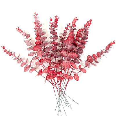 Plastic Artificial Eucalyptus Leaves