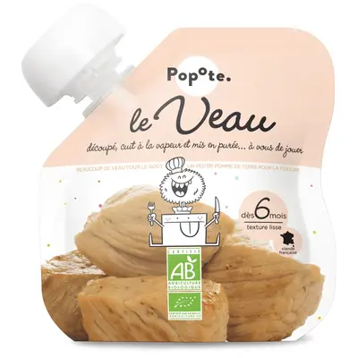 Veal Popote - From 6 months - ORGANIC 60g