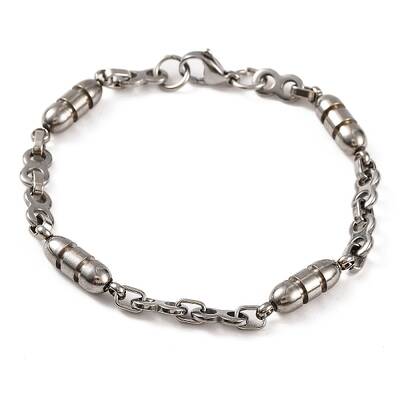 Tarnish Resistant 201 Stainless Steel 8 Link Chain Bracelets