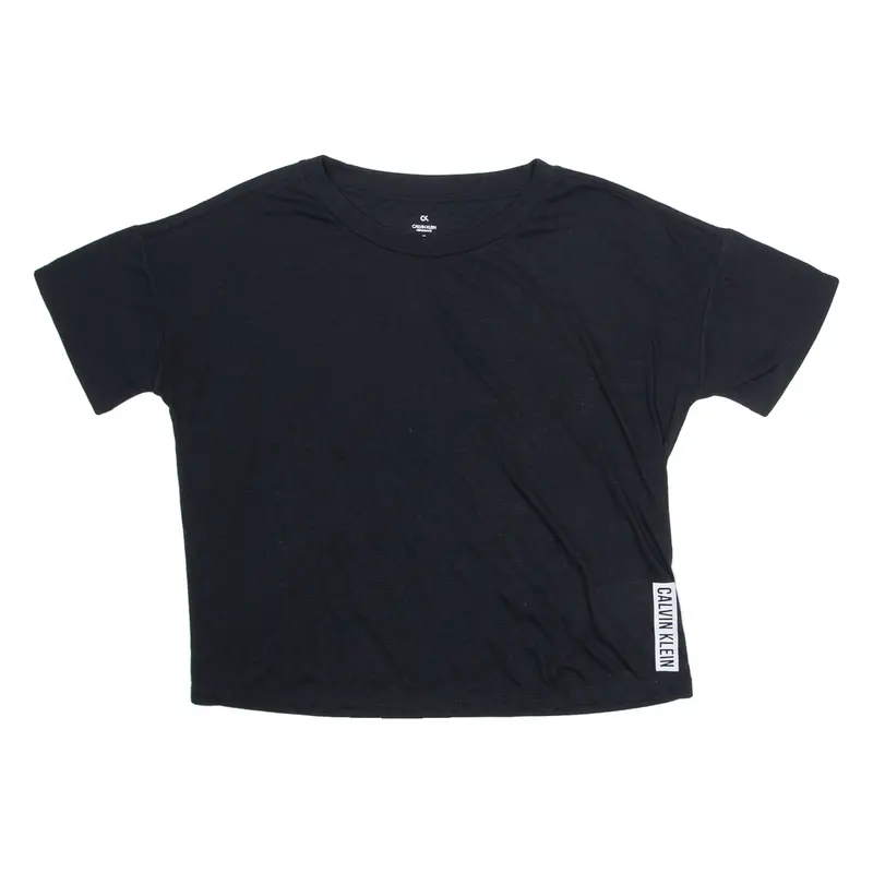 CALVIN KLEIN Womens T-Shirt Black M