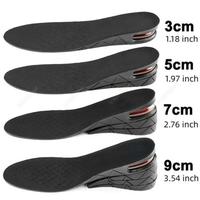 Men's Height Increasing Insoles – Adjustable Heel Lifts for 1.2-3.5 Inches, PVC Material, Breathable & Shock Absorbent for ...
