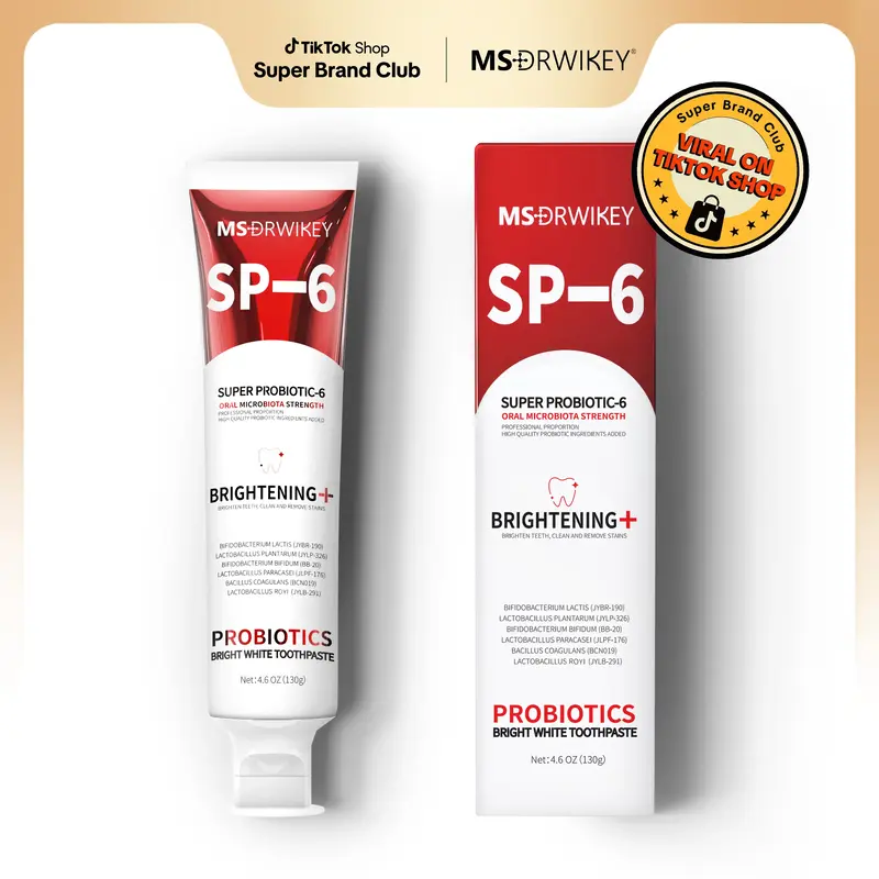MSDRWIKEY SP-6 Toothpaste | Probiotic Oral Care for Enamel Repair & Long-Lasting Fresh Breath | 4.59oz#dealsforyoudays