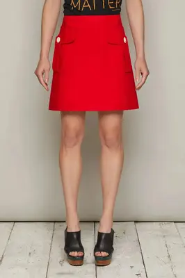 Rhonda Skirt (Red) | size: XL