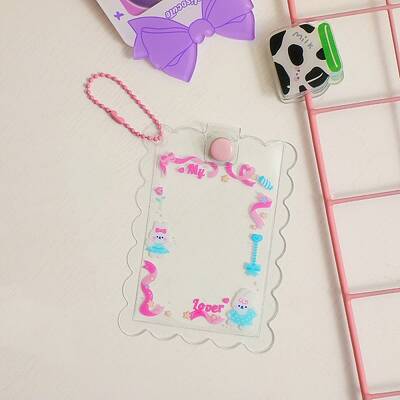 PVC Photocard Sleeve Keychain