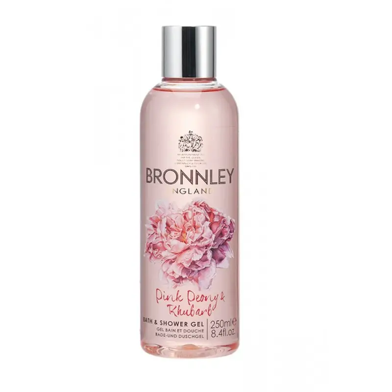Bronnley Peony Rose & Rhubarb Cleansing Shower Gel for All Skin Types 250ml