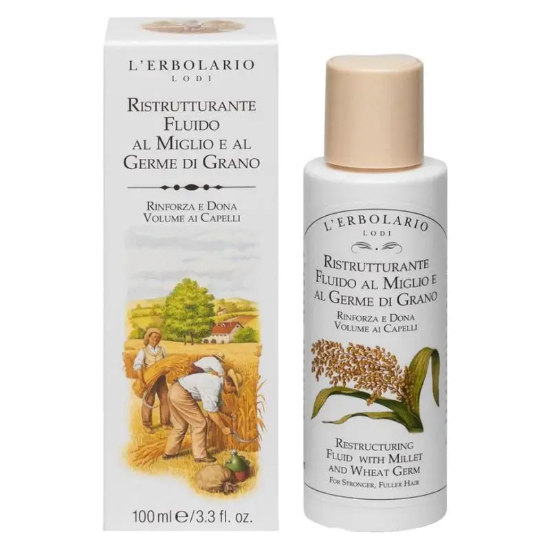 L'Erbolario Restructuring Fluid with Millet and Wheat Germ 100 ml