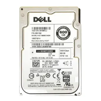 0B31352 HGST 600GB 12Gb/s SAS 15000 2.5-inch 128MB Hard Drive