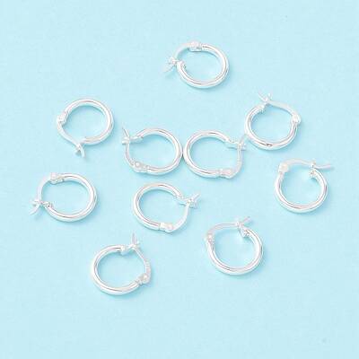 925 Sterling Silver Hoop Earrings