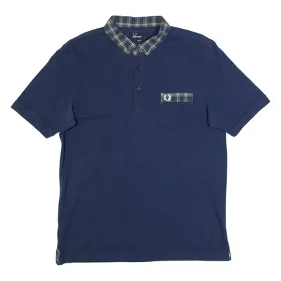 FRED PERRY Slim Fit Mens Polo Shirt Blue L