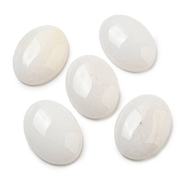 Natural White Jade Cabochons