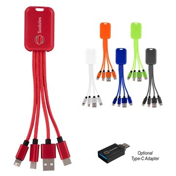 50 Promotional 4-In-1 Aluminum Charging Buddy - Multi-Device ...