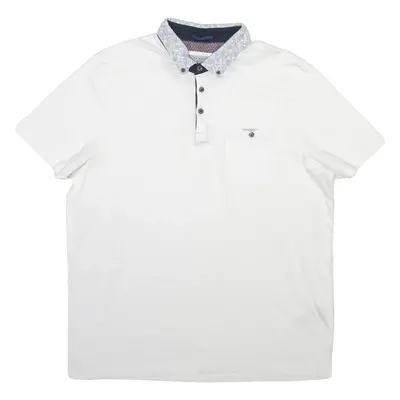 TED BAKER Mens Polo Shirt White XL