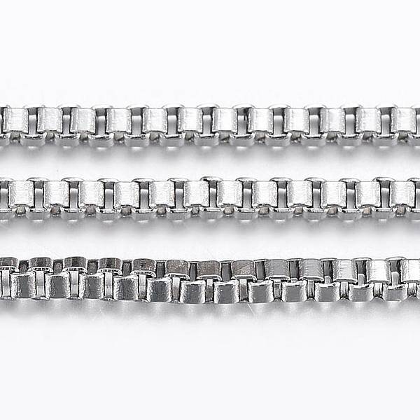 Tarnish Resistant 304 Stainless Steel Venetian Chains/Box Chains