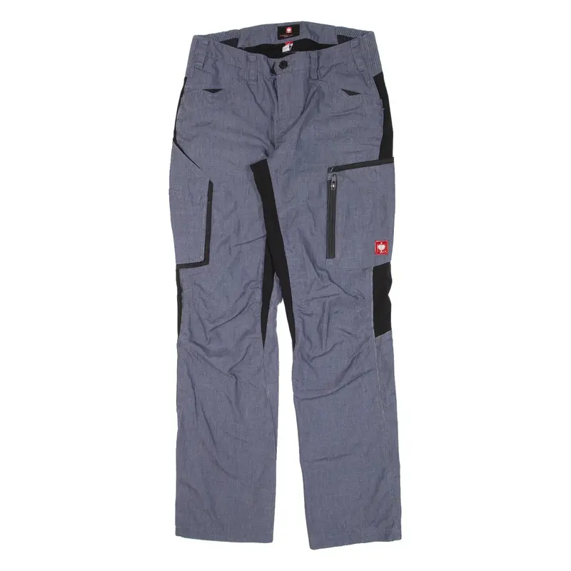 ENGELBERT STRAUSS Cargo Workwear Womens Trousers Blue Regular Straight W28 L30