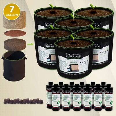 PreMixed Super Soil 7 Gallon Pot - 6 Pack - $626.95