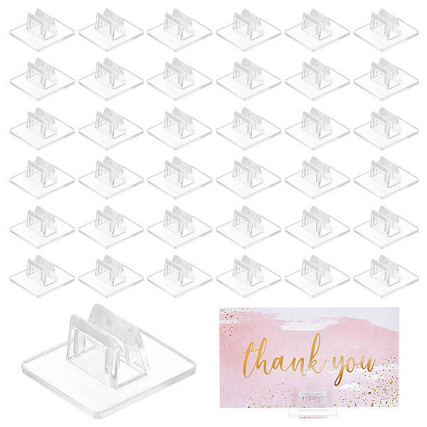 Transparent Plastic Card Holder