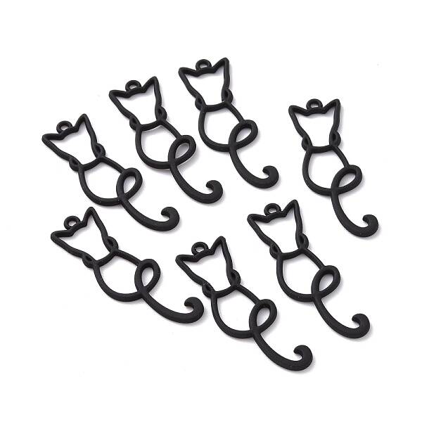 Spray Painted Alloy Pendants
