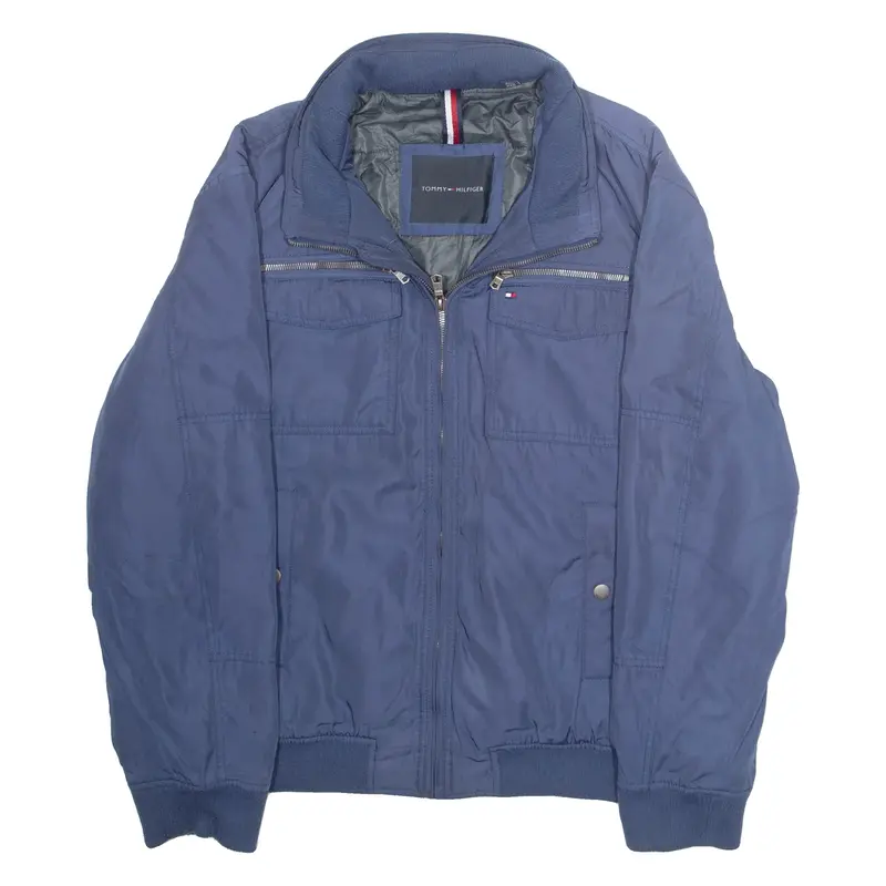 TOMMY HILFIGER Mens Jacket Blue 2XL
