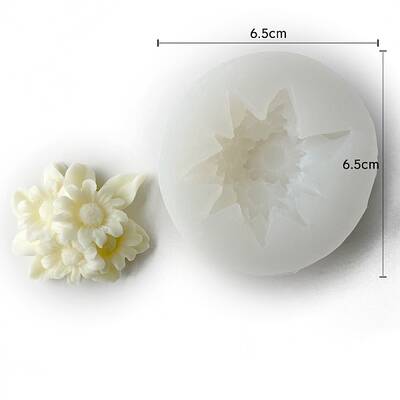 Flower Scented Candle Food Grade Silicone Molds