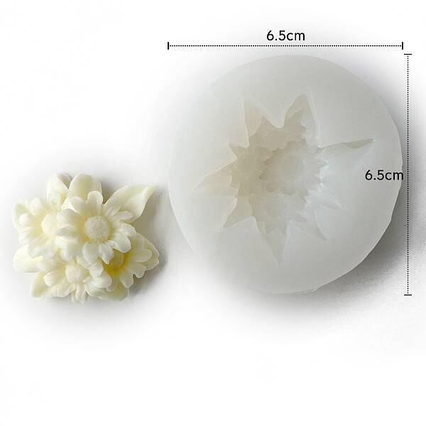 Flower Scented Candle Food Grade Silicone Molds