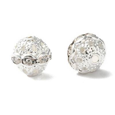 Brass Rhinestone Beads