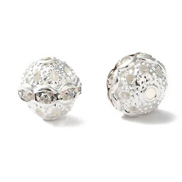 Brass Rhinestone Beads