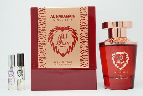 Al Haramain Azlan Oud Saffron Perfume for Women - Extrait de Parfum Spray 3.33 oz