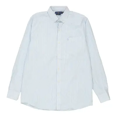 Ralph Lauren Striped Shirt - 2XL Blue Cotton