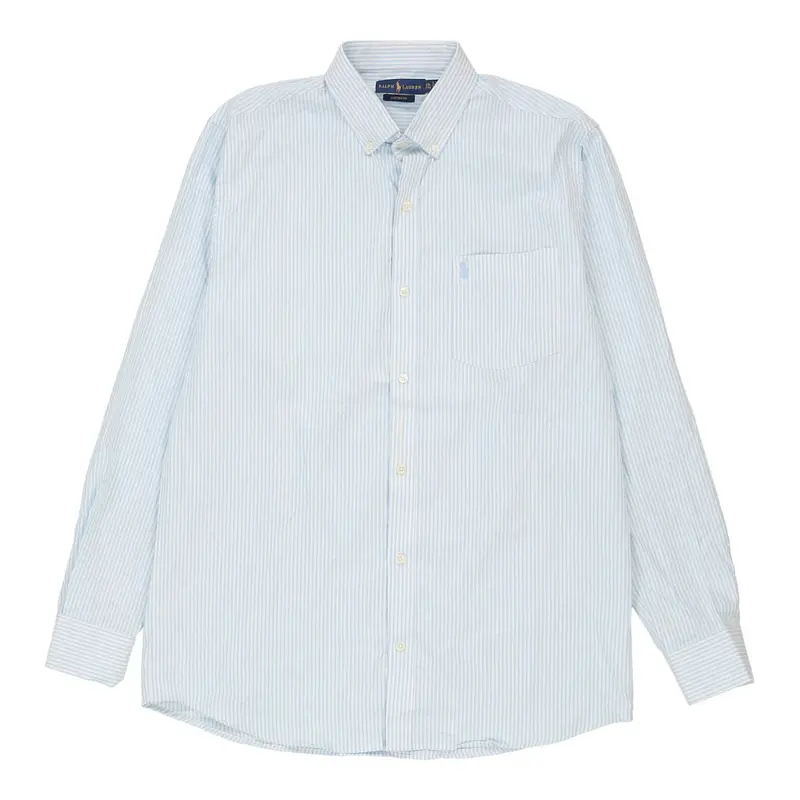 Ralph Lauren Striped Shirt - 2XL Blue Cotton